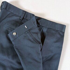 Jos A. Bank Men's Black Cotton Pants - Tailored Fit 36x32 Traveler's Collection